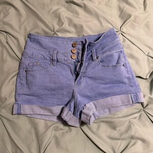 YMI High Waist Light Blue Denim Shorts